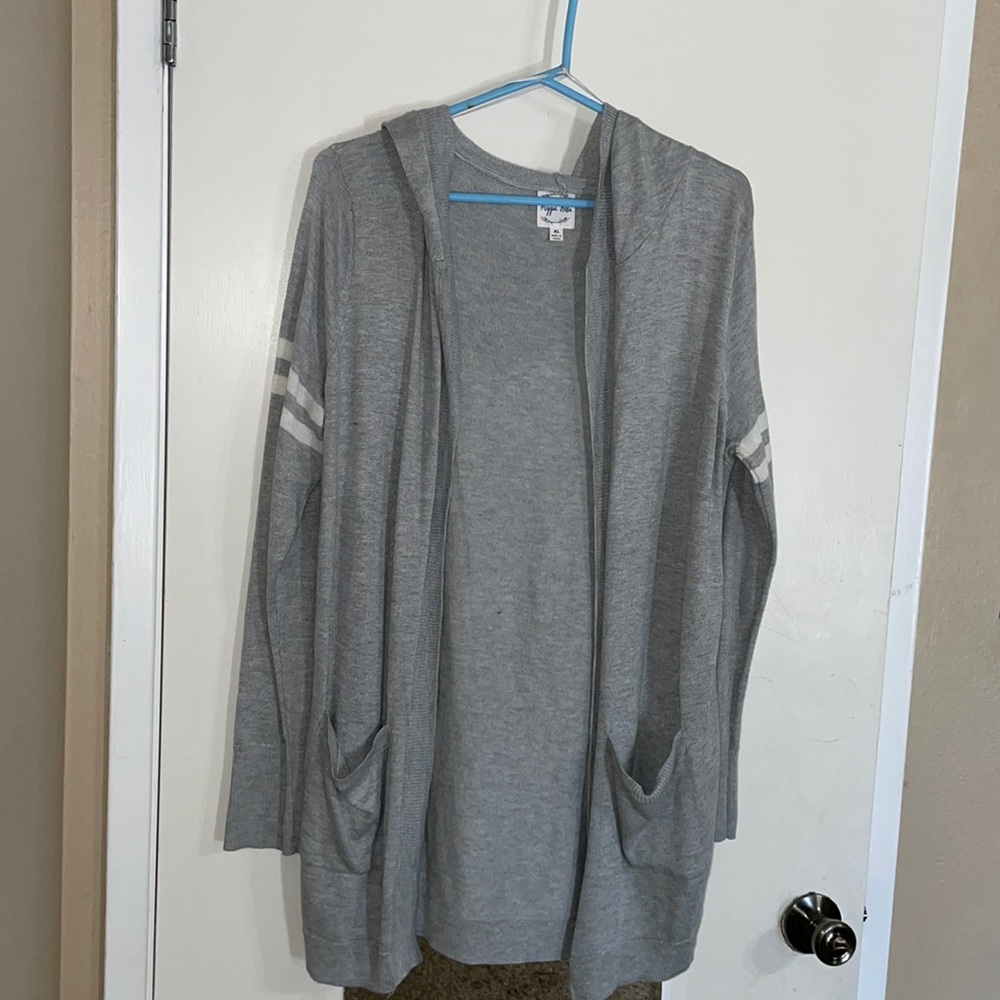Gently used grey Hippie Rose cardigan
